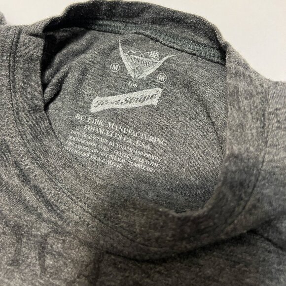 Red Stripe Beer T-Shirt Dark Gray Heather Medium - Picture 6 of 7